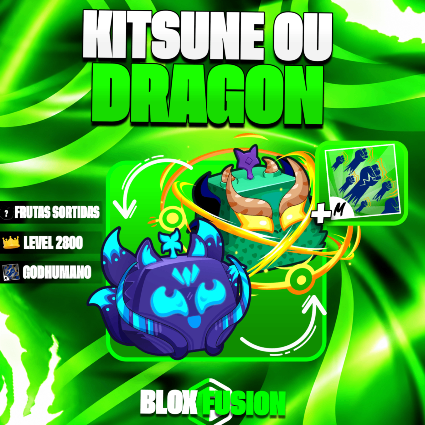 🦊🐲 DRAGON OU KITSUNE NO INVENTÁRIO