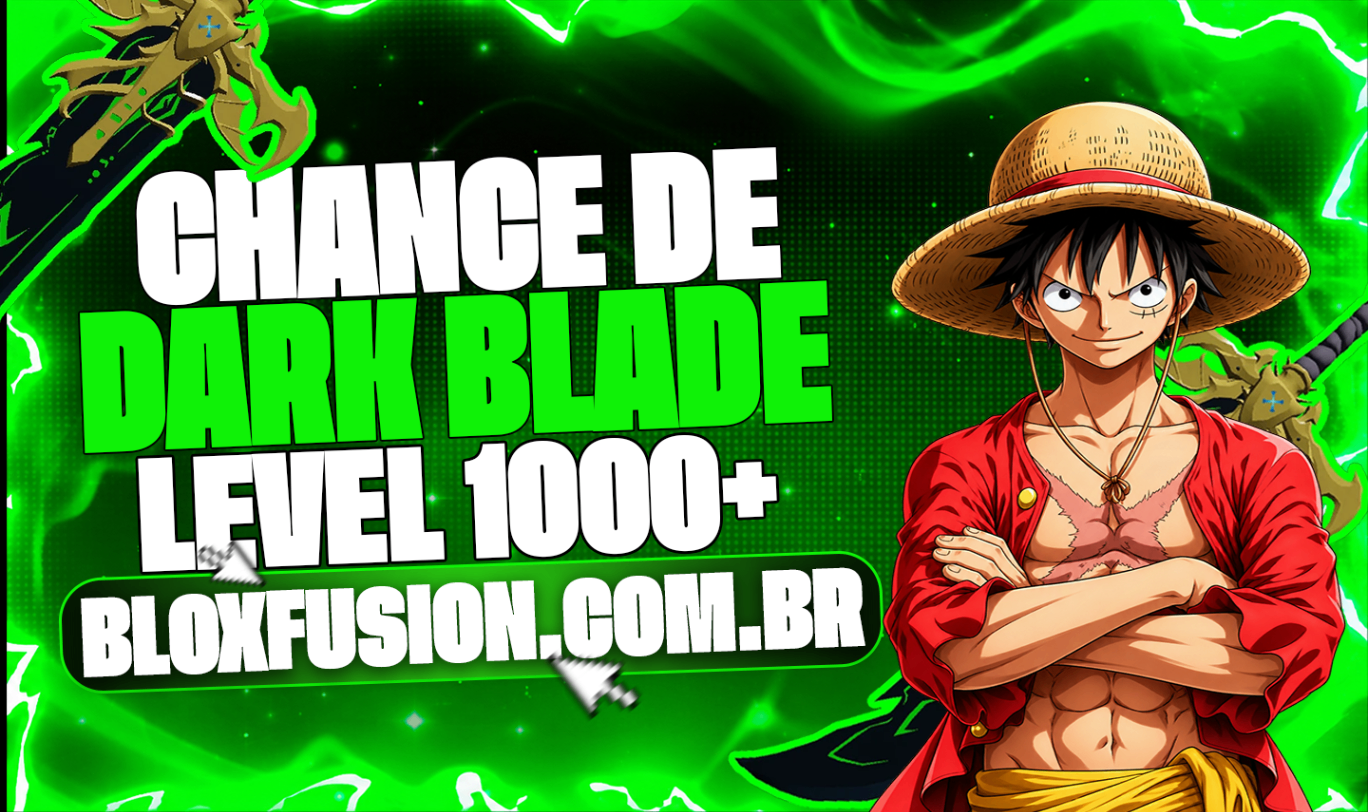 🌟CONTA LV1000+ + CHANCE DARK BLADE NO INVENTÁRIO
