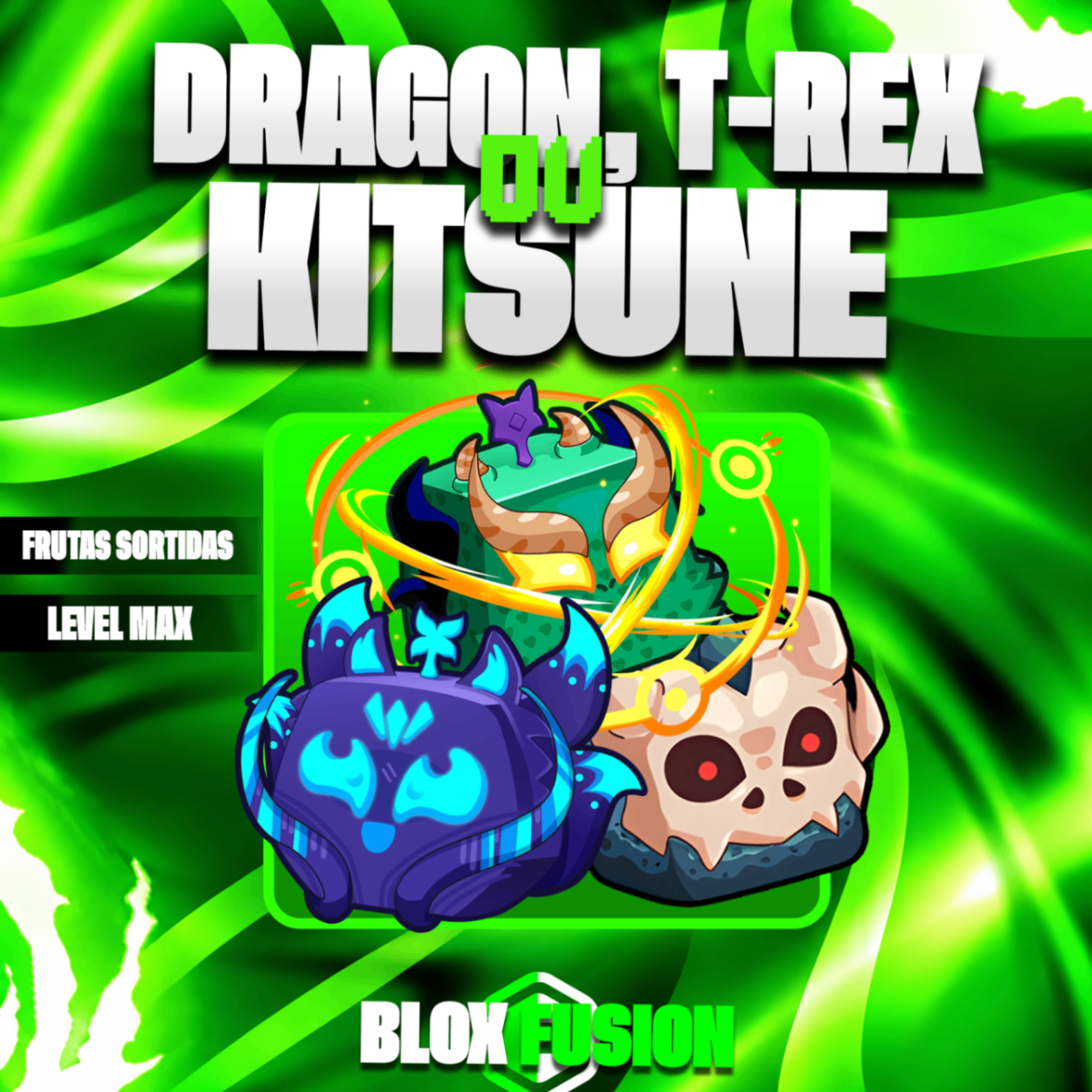 🦊🐲🦖 DRAGON, T-REX OU KITSUNE NO INVENTÁRIO