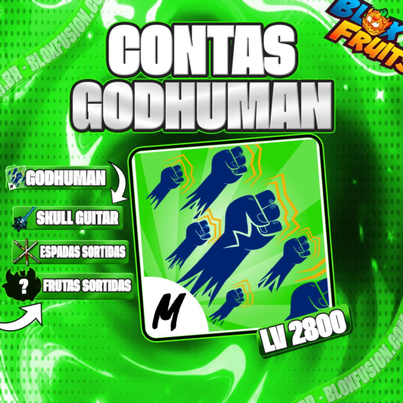 Contas com Godhuman